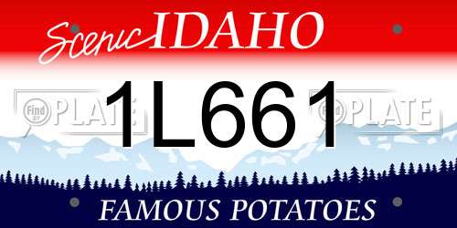 1L661 Idaho License Plate