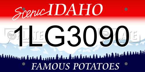 1LG3090 Idaho License Plate