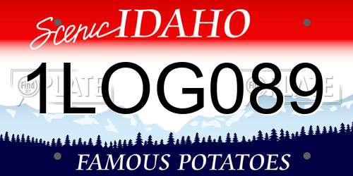1LOG089 Idaho License Plate