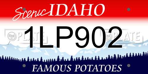 1LP902 Idaho License Plate