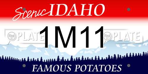 1M11 Idaho License Plate