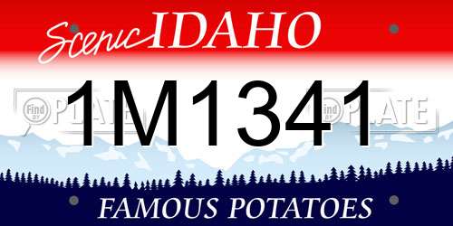 1M1341 Idaho License Plate