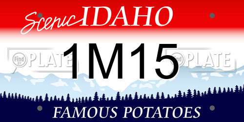 1M15 Idaho License Plate