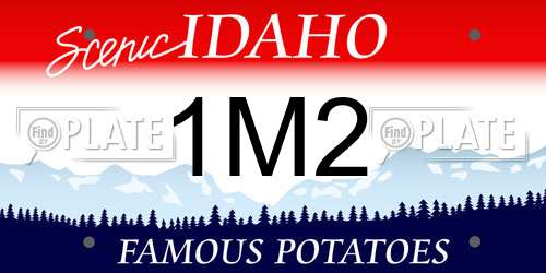 1M2 Idaho License Plate