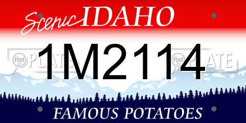 1M2114 Idaho License Plate