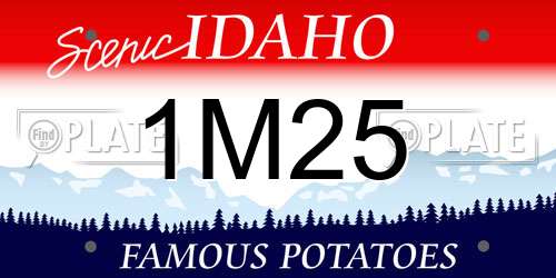 1M25 Idaho License Plate