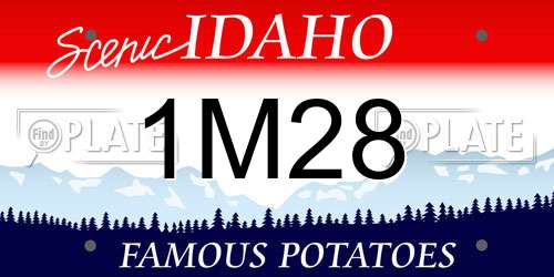1M28 Idaho License Plate