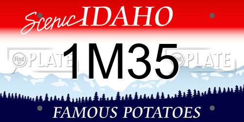 1M35 Idaho License Plate