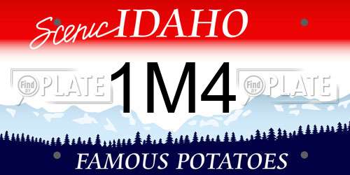 1M4 Idaho License Plate