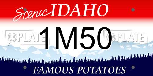 1M50 Idaho License Plate