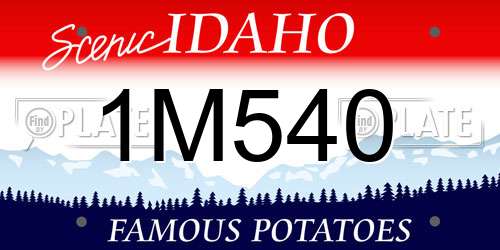 1M540 Idaho License Plate