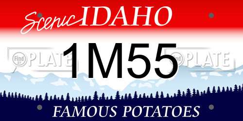 1M55 Idaho License Plate