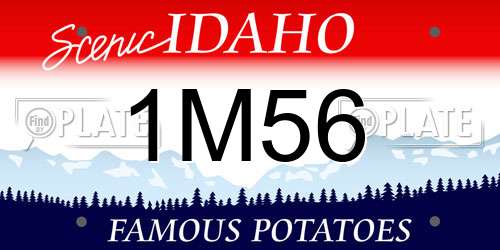 1M56 Idaho License Plate