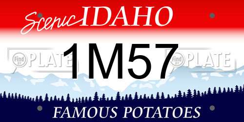 1M57 Idaho License Plate