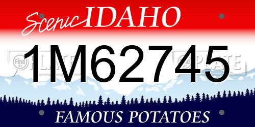 1M62745 Idaho License Plate