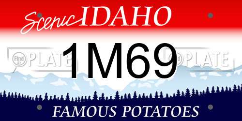 1M69 Idaho License Plate