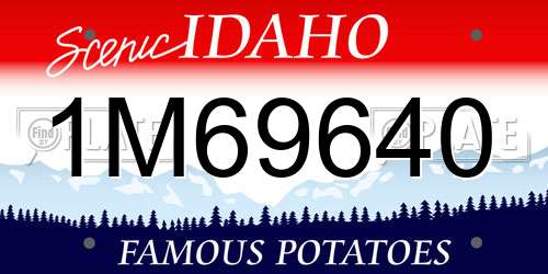 1M69640 Idaho License Plate