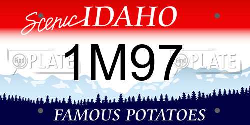 1M97 Idaho License Plate