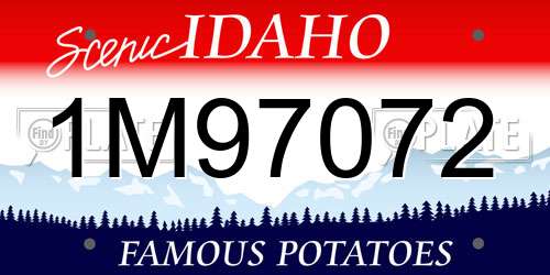1M97072 Idaho License Plate