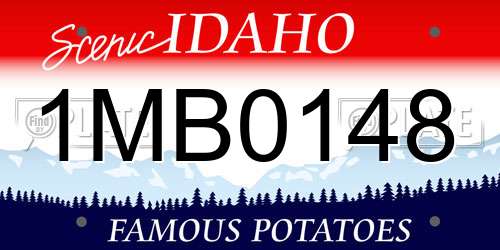 1MB0148 Idaho License Plate