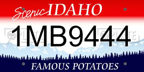 1MB9444 Idaho License Plate