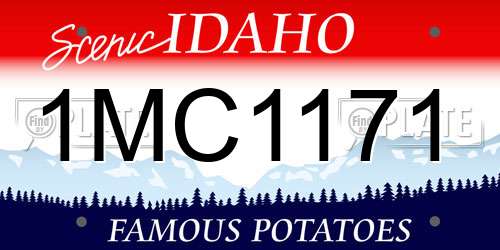 1MC1171 Idaho License Plate