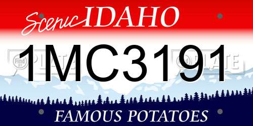 1MC3191 Idaho License Plate