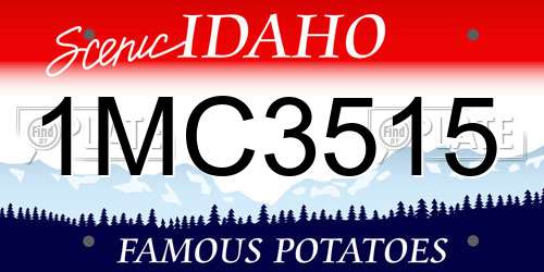 1MC3515 Idaho License Plate