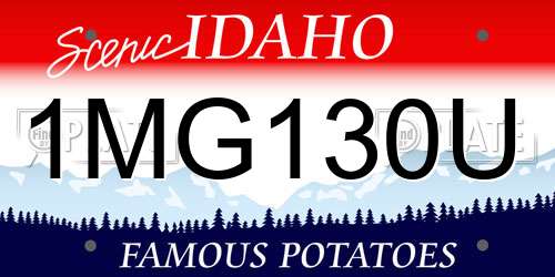 1MG130U Idaho License Plate