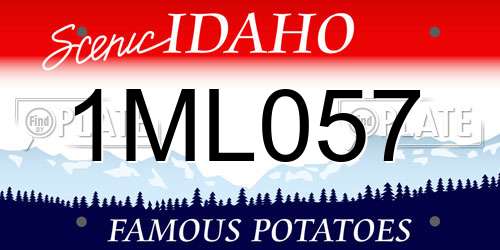 1ML057 Idaho License Plate