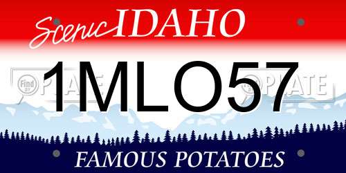 1MLO57 Idaho License Plate