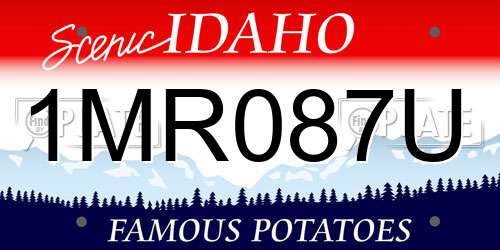 1MR087U Idaho License Plate