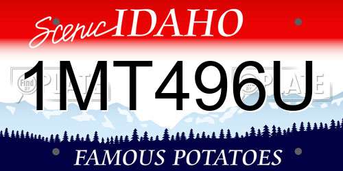 1MT496U Idaho License Plate