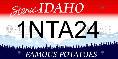 1NTA24 Idaho License Plate