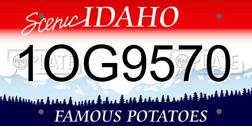 1OG9570 Idaho License Plate