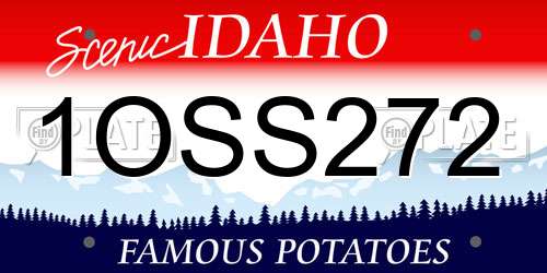 1OSS272 Idaho License Plate