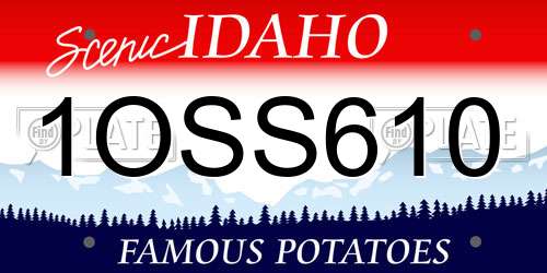 1OSS610 Idaho License Plate