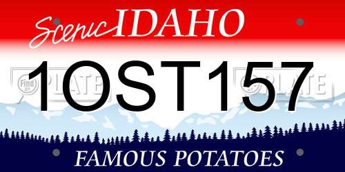 1OST157 Idaho License Plate