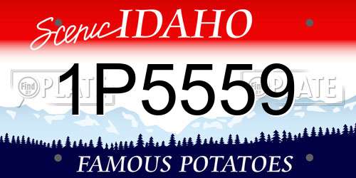 1P5559 Idaho License Plate