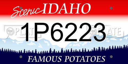 1P6223 Idaho License Plate
