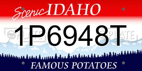 1P6948T Idaho License Plate