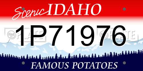 1P71976 Idaho License Plate