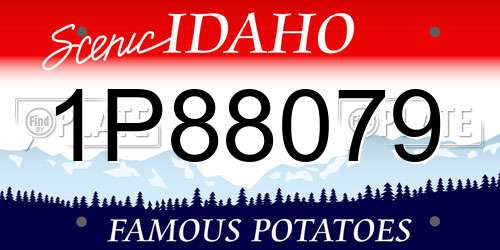 1P88079 Idaho License Plate