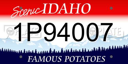 1P94007 Idaho License Plate