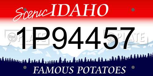 1P94457 Idaho License Plate
