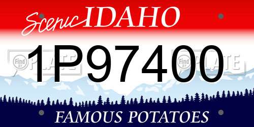 1P97400 Idaho License Plate