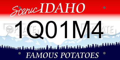 1Q01M4 Idaho License Plate