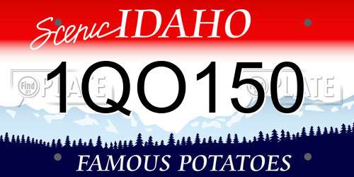1QO150 Idaho License Plate