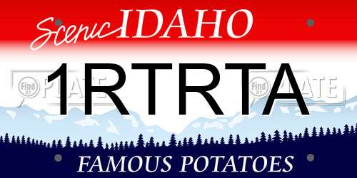 1RTRTA Idaho License Plate