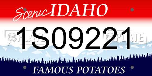 1S09221 Idaho License Plate